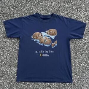 Navy Blue National Geographic Otter T-Shirt